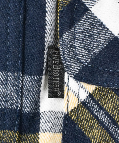 FIVEBROTHER（ファイブブラザー）の「【T14】【FIVEBROTHER/ファイブブラザー】9oz HEAVY CHECK SHIRTS（シャツ/ブラウス・メンズ・ブラック系その他/ブルー系その他2/ブラウン系その他/イエロー系その他/ブラック系その他2/レッド系その他/ブルー系その他/レッド系その他2・XX-LARGE/X-LARGE/LARGE/MEDIUM）」の13枚目の写真