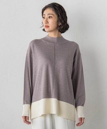 ファインウールハイネックニット