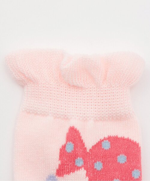 baby cheer(ベイビーチアー)の「キャンディクルーソックス(ソックス/靴下・キッズ・ピンク/ホワイト系・13-15cm/11-13cm/9-11cm/15-17cm)」の3枚目の写真