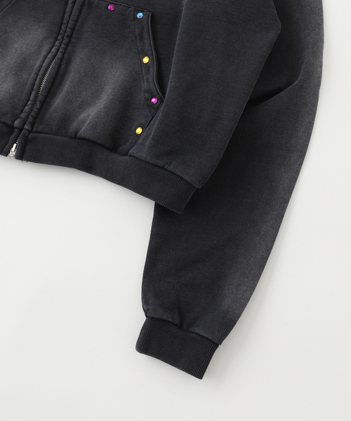 MARK POINT（マークポイント）の「MARK POINT / マークポイント GSTONE W ZIP HOODIE（パーカー・メンズ・レッド/グリーン/ブラック・LARGE/MEDIUM）」の6枚目の写真