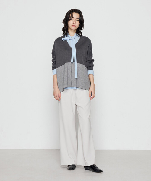 COMME CA(コムサ)の「〔 TALLサイズ 〕 ウール混スムース ジップカーディガン(カーディガン/ボレロ・レディース・チャコール・15号)」の18枚目の写真