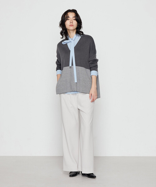 COMME CA(コムサ)の「〔 TALLサイズ 〕 ウール混スムース ジップカーディガン(カーディガン/ボレロ・レディース・チャコール・15号)」の19枚目の写真