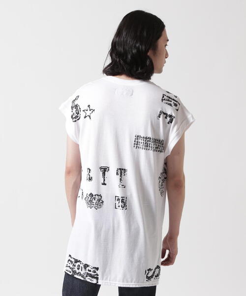 SHARE SPIRIT（シェアースピリット）の「SHARE SPIRIT/シェアースピリット/LETTER TEE（Tシャツ/カットソー・メンズ・ホワイト/ブラック・M）」の2枚目の写真