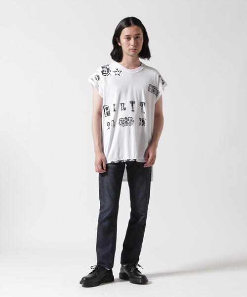 SHARE SPIRIT（シェアースピリット）の「SHARE SPIRIT/シェアースピリット/LETTER TEE（Tシャツ/カットソー・メンズ・ホワイト/ブラック・M）」の16枚目の写真