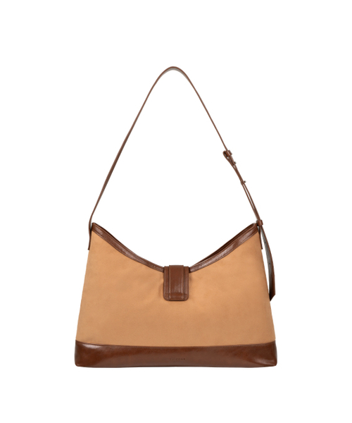 SEMICODE(セミコード)の「veil bag - suede chestnut(メッセンジャーバッグ・レディース・その他・FREE)」の6枚目の写真