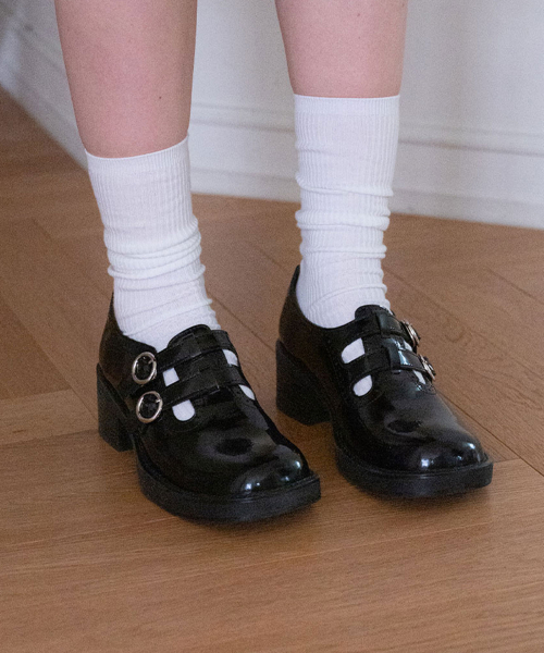 EIFFELCLASSIC（エッフェルクラシック）の「SAGE mary jane loafer_ black セージ メリージェーンローファー 5cm（ローファー・レディース・ブラック・22.5cm/23cm/23.5cm/24cm/24.5cm/25cm）」の4枚目の写真