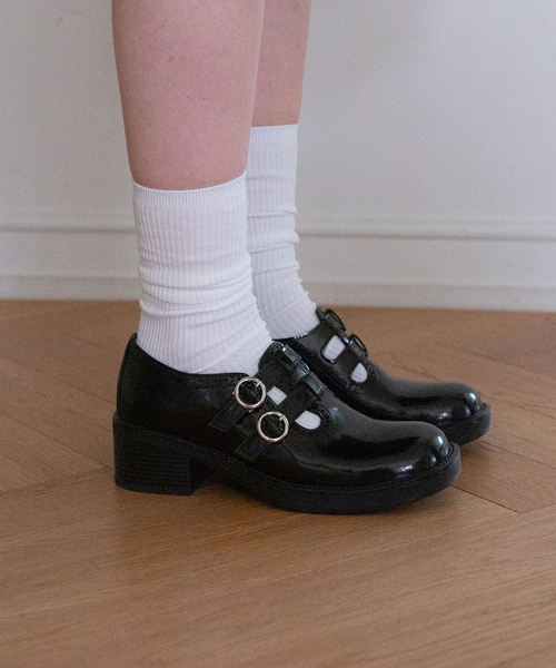 EIFFELCLASSIC（エッフェルクラシック）の「SAGE mary jane loafer_ black セージ メリージェーンローファー 5cm（ローファー・レディース・ブラック・22.5cm/23cm/23.5cm/24cm/24.5cm/25cm）」の5枚目の写真