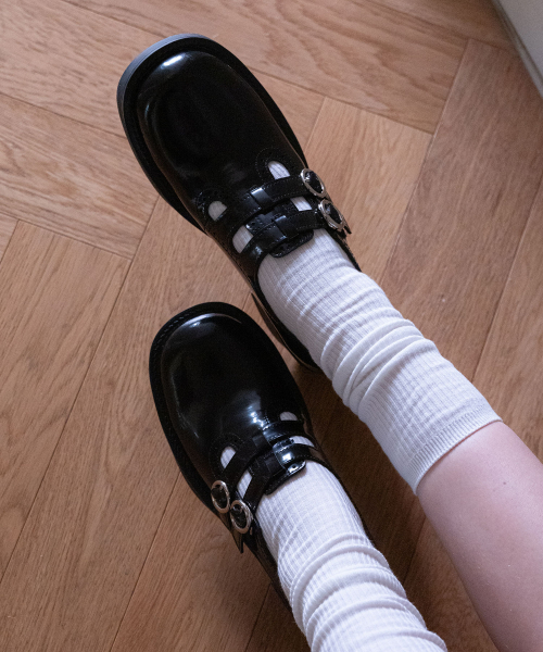EIFFELCLASSIC（エッフェルクラシック）の「SAGE mary jane loafer_ black セージ メリージェーンローファー 5cm（ローファー・レディース・ブラック・22.5cm/23cm/23.5cm/24cm/24.5cm/25cm）」の6枚目の写真