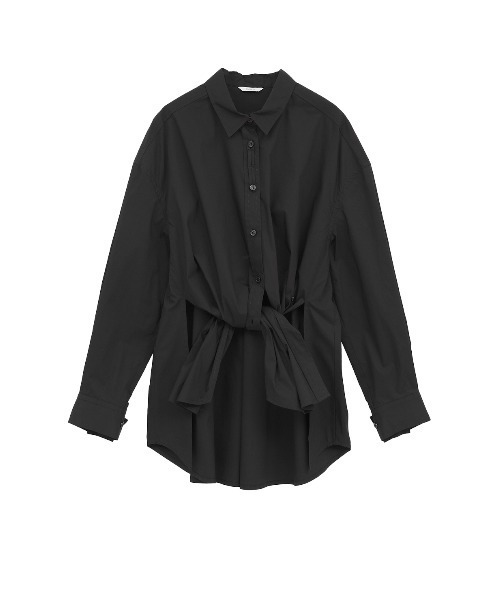 MANOF（マノフ）の「OVER SIZED 2WAY SHIRTS（シャツ/ブラウス・レディース・ホワイト/ブラック・S/M）」の6枚目の写真