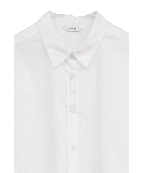 MANOF（マノフ）の「OVER SIZED 2WAY SHIRTS（シャツ/ブラウス・レディース・ホワイト/ブラック・S/M）」の21枚目の写真