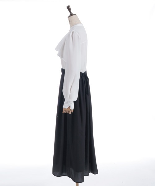 axes femme(アクシーズファム)の「ローズプリントワンピース(ワンピース・レディース・ホワイト/ブラック/ラベンダー・MEDIUM)」の8枚目の写真