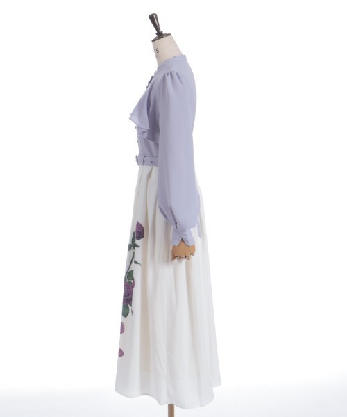 axes femme(アクシーズファム)の「ローズプリントワンピース(ワンピース・レディース・ホワイト/ブラック/ラベンダー・MEDIUM)」の15枚目の写真