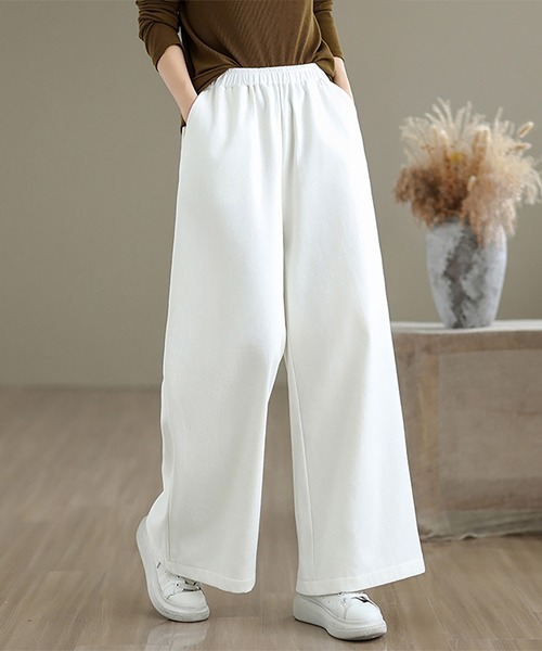 セール】裏起毛ワイドパンツ（その他パンツ）｜Doux Belle（ドゥーベル