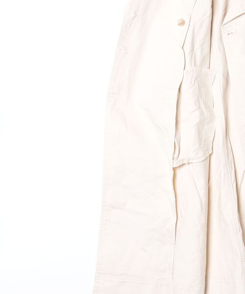 BANANA REPUBLIC FACTORY STORE（バナナリパブリック ファクトリーストア）の「BANANA REPUBLIC FACTORY STORE　　デニム ダブルブレスト トレンチコート（トレンチコート・レディース・オフホワイト・S/M/L/XS）」の3枚目の写真