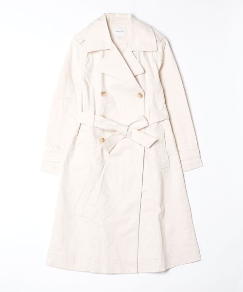 BANANA REPUBLIC FACTORY STORE（バナナリパブリック ファクトリーストア）の「BANANA REPUBLIC FACTORY STORE　　デニム ダブルブレスト トレンチコート（トレンチコート・レディース・オフホワイト・S/M/L/XS）」の6枚目の写真