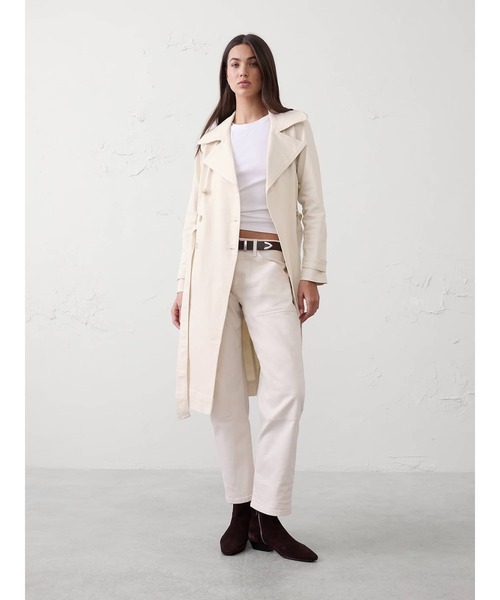 BANANA REPUBLIC FACTORY STORE(バナナリパブリック ファクトリーストア)の「BANANA REPUBLIC FACTORY STORE デニム ダブルブレスト トレンチコート(トレンチコート・レディース・オフホワイト・S/M/L/XS)」の8枚目の写真