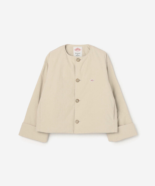 DANTON（ダントン）の「DANTON | ピーチタフタ 中綿ノーカラー