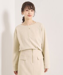 ITS'DEMO | 【セットアップ可／手洗い可】カットスエードプルオーバー(Tシャツ/カットソー)