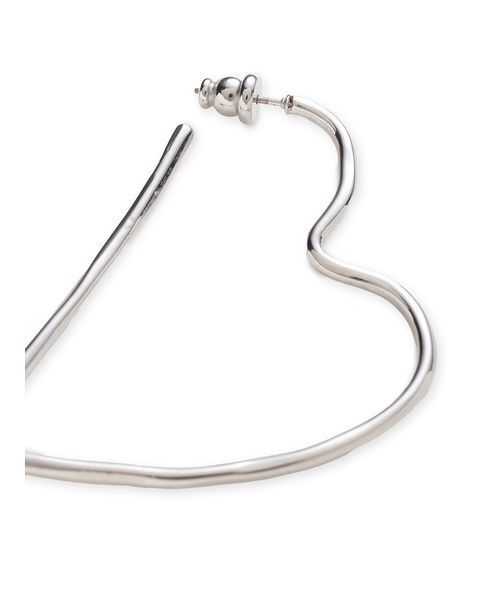 FRAY I.D（フレイアイディー）の「オープンハートモチーフピアス（ピアス（両耳用）・レディース・シルバー/ゴールド・F）」の4枚目の写真