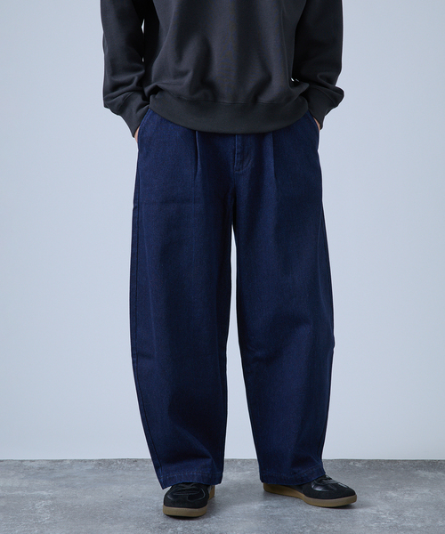 B.C STOCK（ベーセーストック）の「トラッド バレルワイドスラックス（スラックス・メンズ・ベージュ/チャコールグレー/ネイビー・MEDIUM/LARGE）」の3枚目の写真