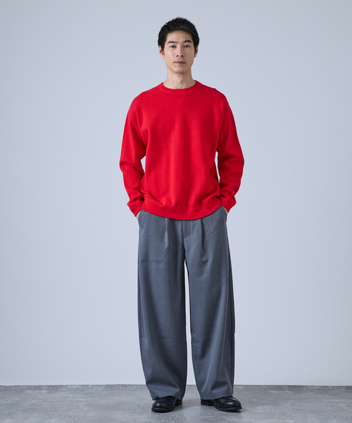 B.C STOCK（ベーセーストック）の「トラッド バレルワイドスラックス（スラックス・メンズ・ベージュ/チャコールグレー/ネイビー・MEDIUM/LARGE）」の4枚目の写真