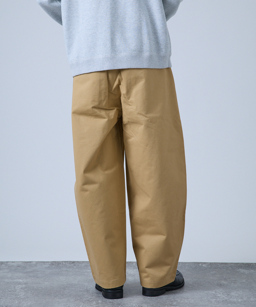 B.C STOCK（ベーセーストック）の「トラッド バレルワイドスラックス（スラックス・メンズ・ベージュ/チャコールグレー/ネイビー・MEDIUM/LARGE）」の11枚目の写真