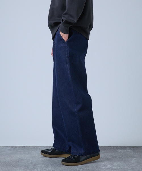 B.C STOCK（ベーセーストック）の「トラッド バレルワイドスラックス（スラックス・メンズ・ベージュ/チャコールグレー/ネイビー・MEDIUM/LARGE）」の14枚目の写真