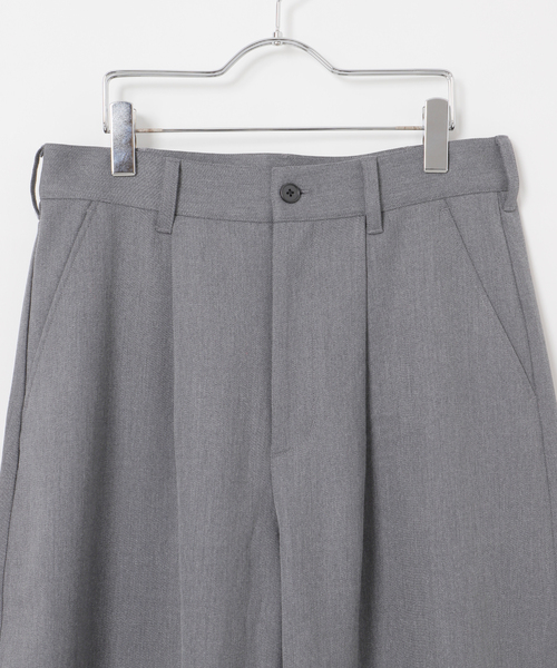 B.C STOCK（ベーセーストック）の「トラッド バレルワイドスラックス（スラックス・メンズ・ベージュ/チャコールグレー/ネイビー・MEDIUM/LARGE）」の17枚目の写真