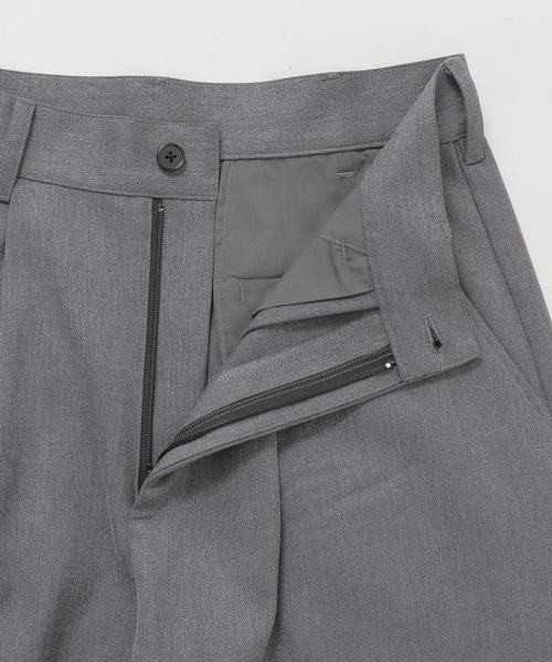 B.C STOCK（ベーセーストック）の「トラッド バレルワイドスラックス（スラックス・メンズ・ベージュ/チャコールグレー/ネイビー・MEDIUM/LARGE）」の21枚目の写真