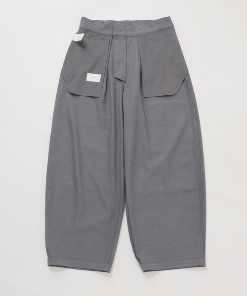 B.C STOCK（ベーセーストック）の「トラッド バレルワイドスラックス（スラックス・メンズ・ベージュ/チャコールグレー/ネイビー・MEDIUM/LARGE）」の22枚目の写真