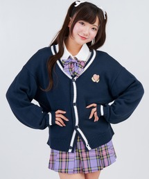 ANAP GiRL（アナップガール）の「刺繍入ラインニットカーディガン（カーディガン/ボレロ）」
