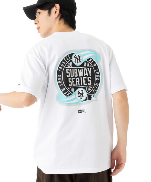 NEW ERA（ニューエラ）の「ニューエラ 半袖Tシャツ MLBサイドパッチ（Tシャツ/カットソー・メンズ・ブラック/ブラウン/ホワイト/ホワイト系その他/ベージュ/ネイビー・XXL/XL/L/M/S）」の2枚目の写真
