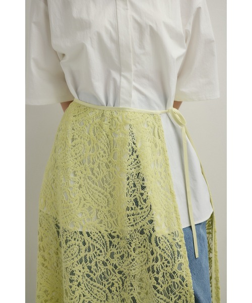 STYLEMIXER(スタイルミキサー)の「ニュアンスレースラップスカーフ(バンダナ/スカーフ・レディース・ライトグリーン/ネイビー/アイボリー・FREE)」の13枚目の写真