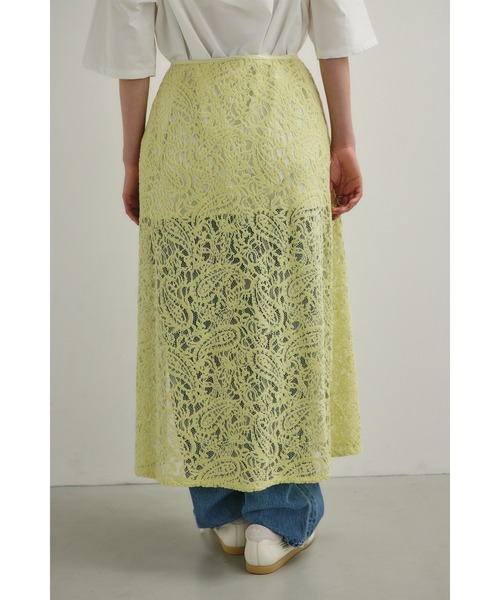 STYLEMIXER(スタイルミキサー)の「ニュアンスレースラップスカーフ(バンダナ/スカーフ・レディース・ライトグリーン/ネイビー/アイボリー・FREE)」の15枚目の写真