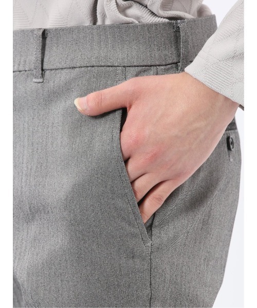 TAKA-Q（タカキュー）の「パンツ メンズ ストレッチ 抗菌防臭 スリム トラウザー テーパード ヘリンボン クロスストレッチ（チノパンツ・メンズ・ブラック/グレー系その他2/ネイビー/ベージュ・X-LARGE/S/3L/2S/MEDIUM/LARGE）」の17枚目の写真