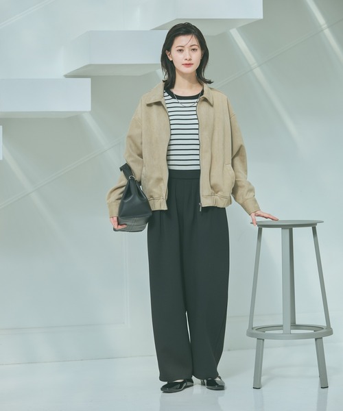 LAKOLE（ラコレ）の「ダンボールタックコクーンパンツ / 655309（スウェットパンツ・レディース・ブラック/グレー・LARGE/MEDIUM）」の3枚目の写真