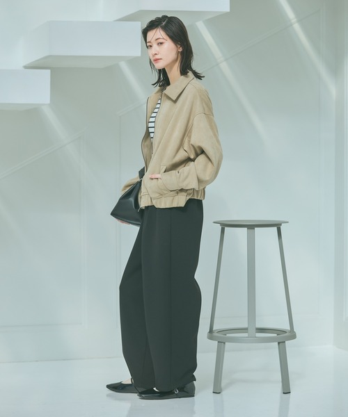 LAKOLE（ラコレ）の「ダンボールタックコクーンパンツ / 655309（スウェットパンツ・レディース・ブラック/グレー・LARGE/MEDIUM）」の5枚目の写真