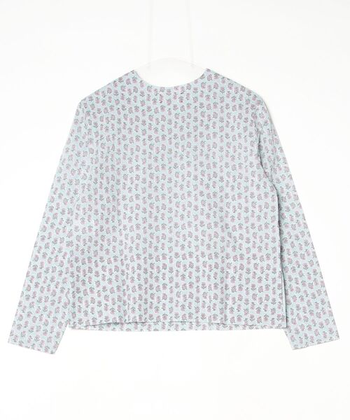 MEYAME(メヤメ)の「MEYAME/メヤメ コットンプリントブラウス COTTON PRINT BLOUSE(シャツ/ブラウス・レディース・ネイビー/ブルー・FREE)」の3枚目の写真