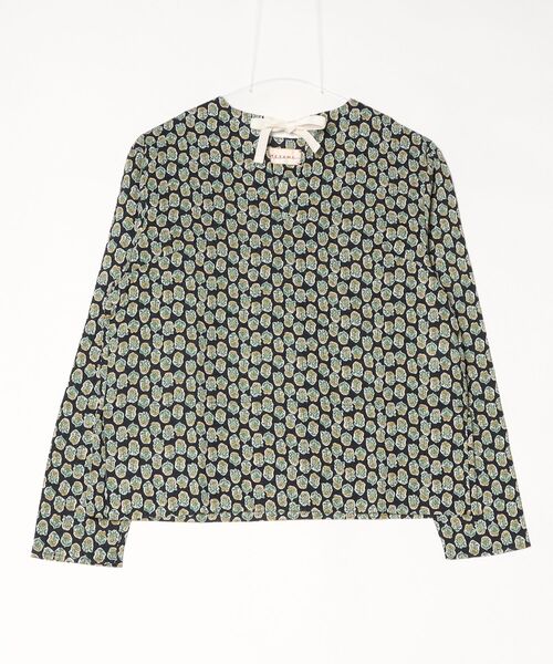 MEYAME(メヤメ)の「MEYAME/メヤメ コットンプリントブラウス COTTON PRINT BLOUSE(シャツ/ブラウス・レディース・ネイビー/ブルー・FREE)」の10枚目の写真