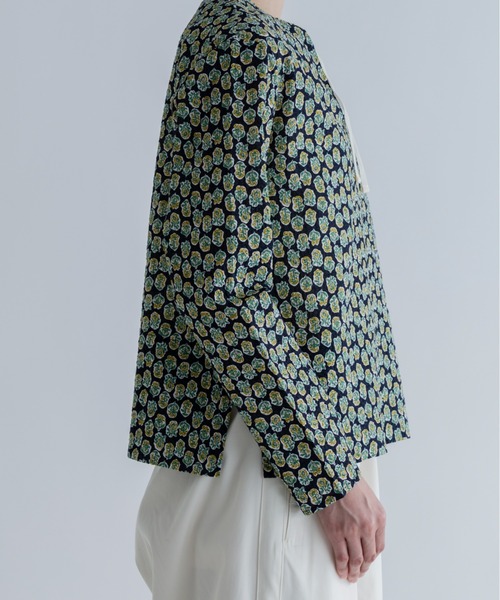 MEYAME(メヤメ)の「MEYAME/メヤメ コットンプリントブラウス COTTON PRINT BLOUSE(シャツ/ブラウス・レディース・ネイビー/ブルー・FREE)」の7枚目の写真