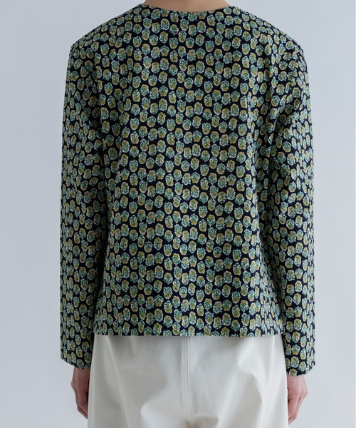 MEYAME(メヤメ)の「MEYAME/メヤメ コットンプリントブラウス COTTON PRINT BLOUSE(シャツ/ブラウス・レディース・ネイビー/ブルー・FREE)」の8枚目の写真