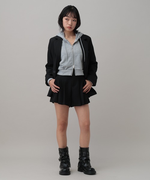 3.3 Field Trip (3.3フィールドトリップ)の「3.3 Field Trip/スタッズロゴジップパーカー(ウラケ)(パーカー・レディース・ブラック/レッド/グレー・FREE)」の10枚目の写真