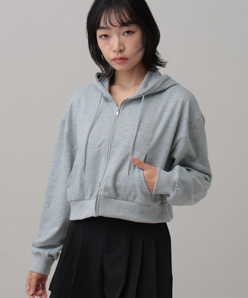 3.3 Field Trip (3.3フィールドトリップ)の「3.3 Field Trip/スタッズロゴジップパーカー(ウラケ)(パーカー・レディース・ブラック/レッド/グレー・FREE)」の14枚目の写真