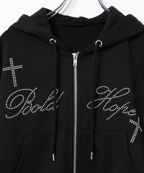 3.3 Field Trip (3.3フィールドトリップ)の「3.3 Field Trip/スタッズロゴジップパーカー(ウラケ)(パーカー・レディース・ブラック/レッド/グレー・FREE)」の22枚目の写真