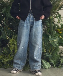 《UNISEX》【Vintage Style Denim Fabric】Prime-Wide Straight Denim Pants/【ヴィンテージスタイルデニム】プライムワイドストレートデニム【MAISON SPECIAL/メゾンスペシャル】■セットアップ対応■