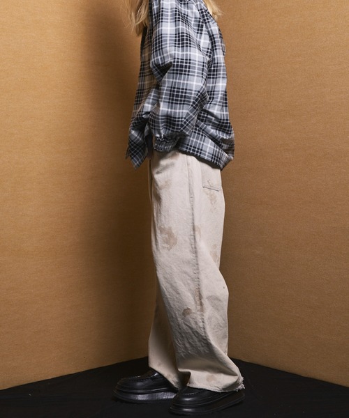 MAISON SPECIAL(メゾンスペシャル)の「《UNISEX》【Vintage Style Denim Fabric】Prime-Wide Straight Denim Pants/【ヴィンテージスタイルデニム】プライムワイドストレートデニム【MAISON SPECIAL/メゾンスペシャル】■セットアップ対応■(デニムパンツ・メンズ・ブラック/ホワイト/ブルー・1/0/2)」の16枚目の写真