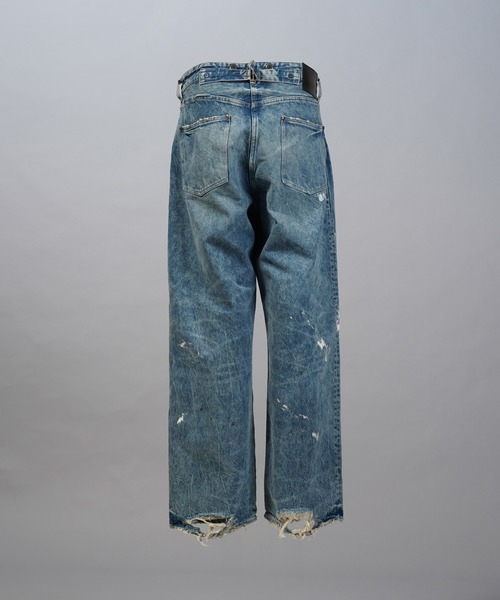 MAISON SPECIAL(メゾンスペシャル)の「《UNISEX》【Vintage Style Denim Fabric】Prime-Wide Straight Denim Pants/【ヴィンテージスタイルデニム】プライムワイドストレートデニム【MAISON SPECIAL/メゾンスペシャル】■セットアップ対応■(デニムパンツ・メンズ・ブラック/ホワイト/ブルー・1/0/2)」の20枚目の写真
