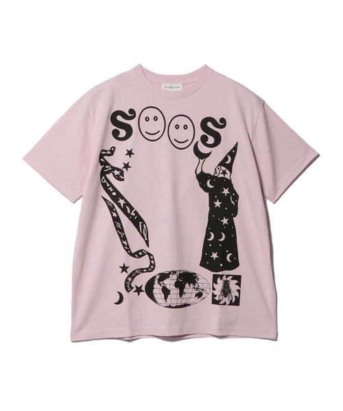 ESTNATION（エストネーション）の「ESTNATION / プリントTシャツ《ESTNATION EXCLUSIVE》（Tシャツ/カットソー・レディース・チャコールグレー/ホワイト/ピンク・FREE）」の3枚目の写真