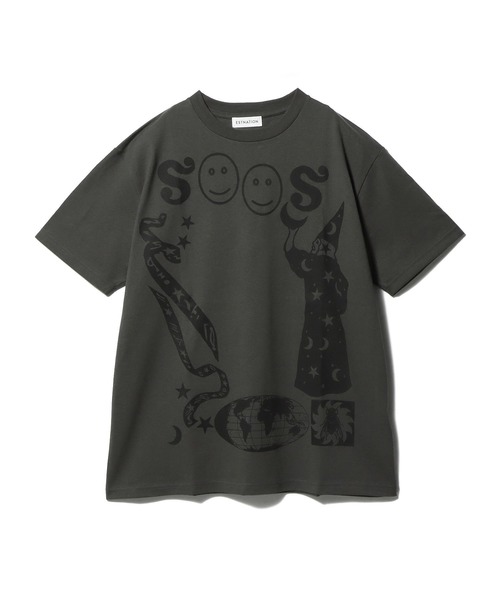 ESTNATION（エストネーション）の「ESTNATION / プリントTシャツ《ESTNATION EXCLUSIVE》（Tシャツ/カットソー・レディース・チャコールグレー/ホワイト/ピンク・FREE）」の2枚目の写真