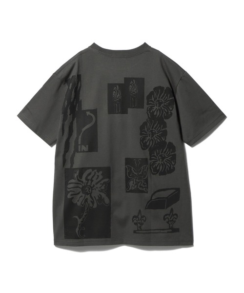 ESTNATION（エストネーション）の「ESTNATION / プリントTシャツ《ESTNATION EXCLUSIVE》（Tシャツ/カットソー・レディース・チャコールグレー/ホワイト/ピンク・FREE）」の5枚目の写真